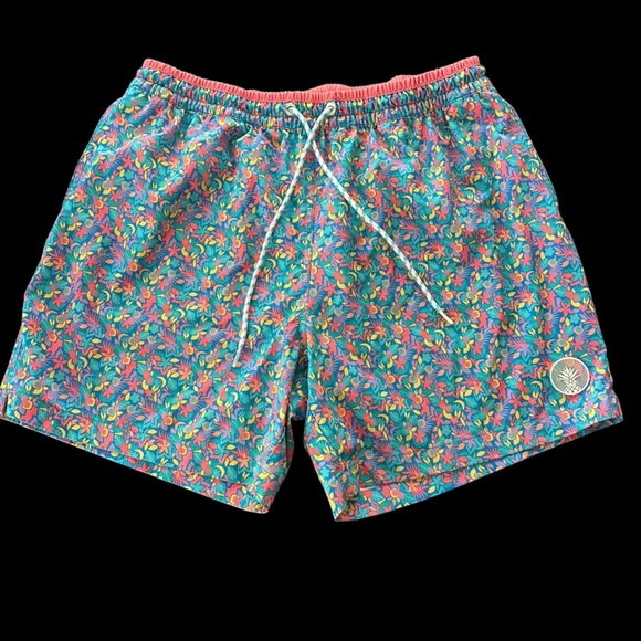 Chubbies Mens XL Blue Spades Classic Fit Swim Trunks Shorts 5.5” Inseam Lined - Picture 3 of 7